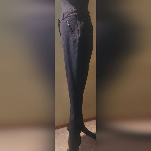 Suzy Sheir Black Dress Pants Straight Leg - Picture 6 of 11